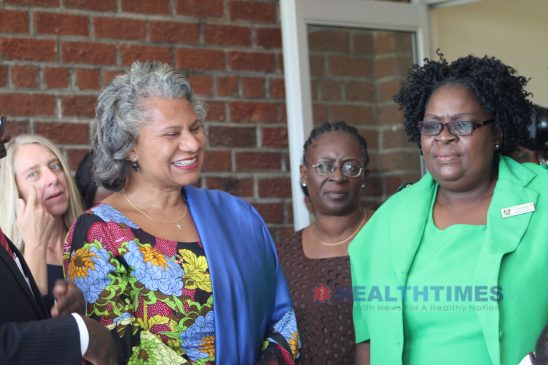 Dr Julitta Onabanjo tours the Tariro Clinic and Youth Centre In Hopley Harare