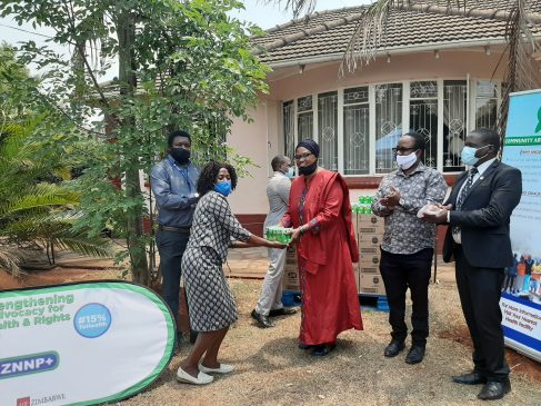 ZNNP+ Receives donation from UNAIDS