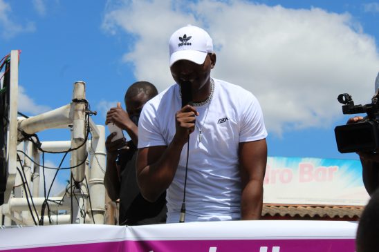 High Flying Zimdancehall Star Freeman perfomed on the sidelines of the International Women's Day celebrations in Bindura  