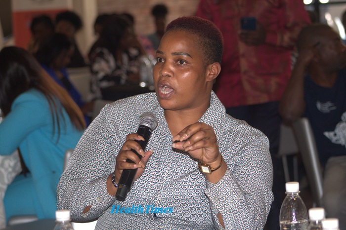 Honourable Bridget Nyandoro addressing a GBV symposium in Harare where she announced plans to push for mandatory DNA testing at birth in Parliament